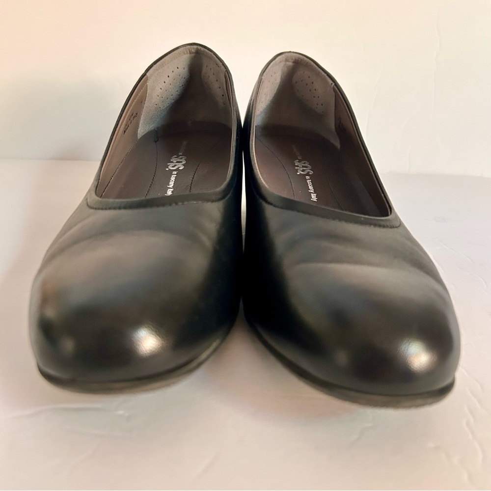 SAS Tuscany Black Leather Heels for Women size 10 M - Picture 3 of 8